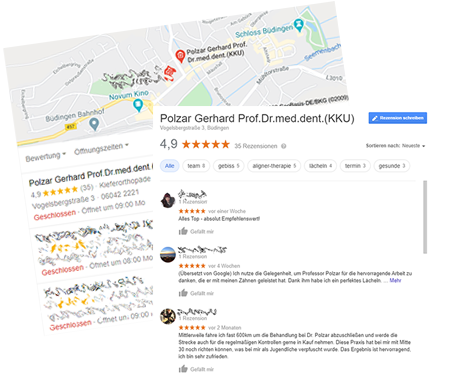 Local Search Optimierung - Bewertungen Maps