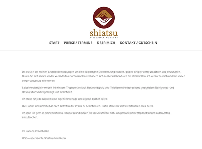 Marketing für Shiatsu Massage