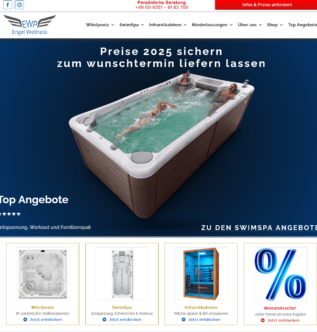 Engel wellness whirlpools swim spas